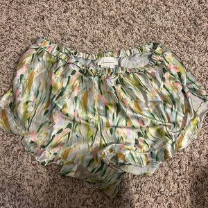 Floral Satin Shorts